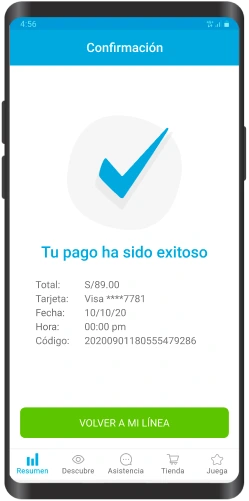 mi movistar pago realizado